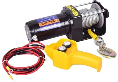 NUEVO cabrestante eléctrico de 12 V, polipasto for automóvil, vehículo todoterreno, cable acero pequeño for uso doméstico 24(3000 lbs,12v)