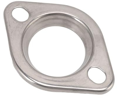 Ejoyous Brida de Escape de 2,5 Pulgadas, Kit de Conexión de Brida de Escape de 2 Pernos Universal de Acero Inoxidable para Cabezal Catback de Bajante de Escape