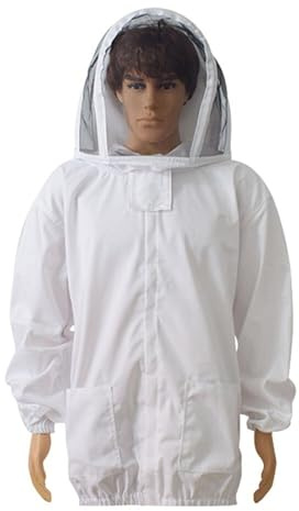 Imker-Schutzbekleidung Bienenzuchtjacke Weiß Schutzanzug Kleidung Hut Ärmel Atmungsaktive Imkerkleidung Imkereiausrüstung