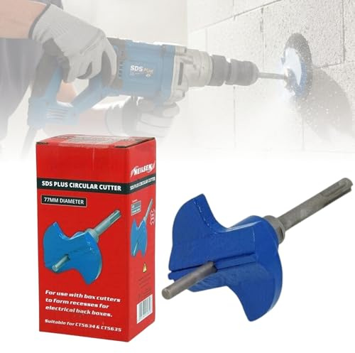 TCT SDS Plus Circular Cutter – Professional Masonry Wall Chaser for Circular Cutting Blade (CIRCULAR CUTTER (77 DIAMETER))