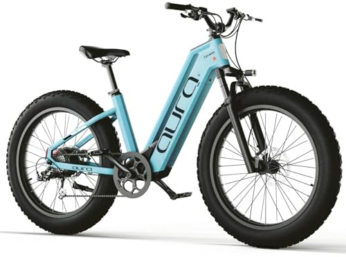 Extrbici Vélo Électrique en Aluminium Aura 26Pouces, 250W 25km/h 52V 15Ah, Freins à Disque Doubles, Shi//Mano 7 Vitesses