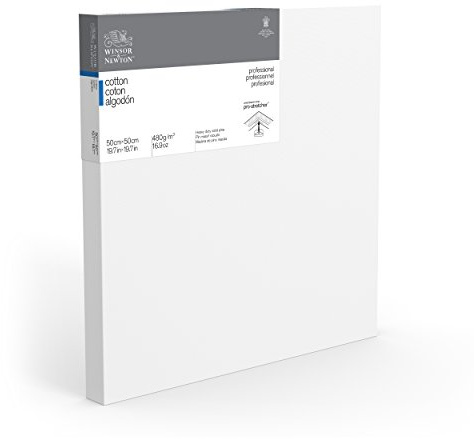 Winsor & Newton 50 x 50 cm professionell bomull djup kant kanvas (paket med 1)