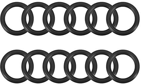 sourcing map 12 Stück O-Ring Dichtungen 9 mm x 13 mm x 2 mm Metrische Nitrilkautschuk Gummidichtung Dichtungsring für Sahnespender Pumpe Schnellkupplung Ersatzdichtung Umfülladapter