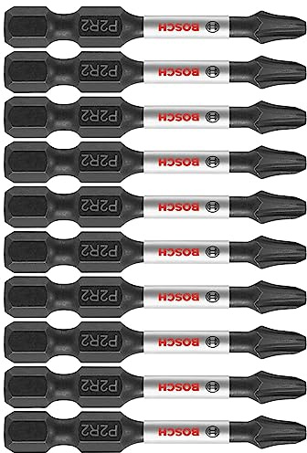 BOSCH ITP2R22B Schraubendreher-Bit, 5,1 cm (2 Zoll) Phillips/Square #2 Impact Tough Schraubendreher-Bit
