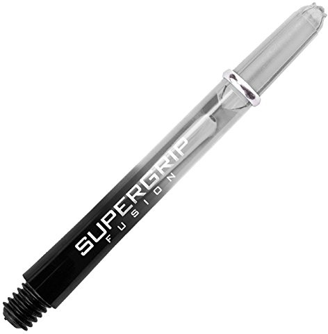 Harrows Supergrip Fusion Shaft mit Ring 3er Set Schaft Set (9 Schäfte insgesamt) (Klar, Intermediate)