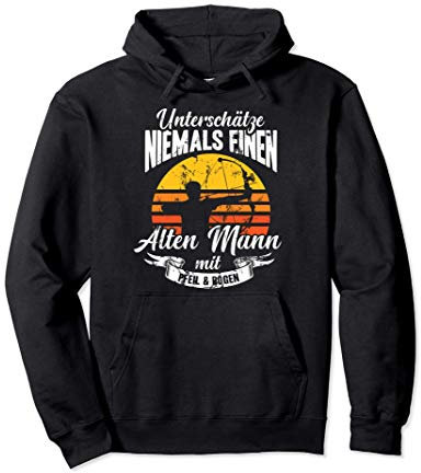Bogenschießen Bogensport Bogenschütze Pfeil Männer Geschenk Pullover Hoodie