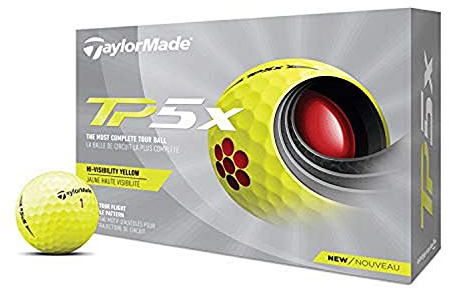 TaylorMade 2021 gelbe TP5x Golfbälle