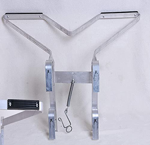 Telescopic Ladder DIY Aluminum Alloy Folding Extendable Extension Ladder for Home Office Loft Use (V-shape ladder stand off)