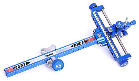 ACCMOS Bogensport Bogenvisier Recurve Bogenvisier Aluminium Bow Sights Bogenschießen Anblick für Jagd Ziel Schießen Bogenzubehör (Blue)