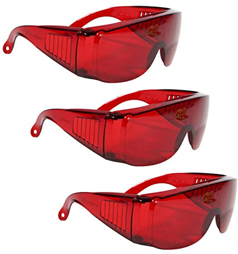 HCCTOZZ 3 uds lámpara blanqueadora de Dientes Gafas Protectoras de luz LED, Gafas Protectoras de Seguridad de Laboratorio, Herramientas para blanquear los Dientes