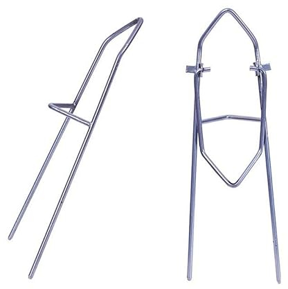 2 Stück Angelrutenhalter Boden | Rutenhalter aus Metall - Angel Rutenständer - Rutenablage mit U-Form Erdspieß | Stabiler Halter für Diverse Angelruten | Zubehör für Angler - 2er Set Rutenauflage