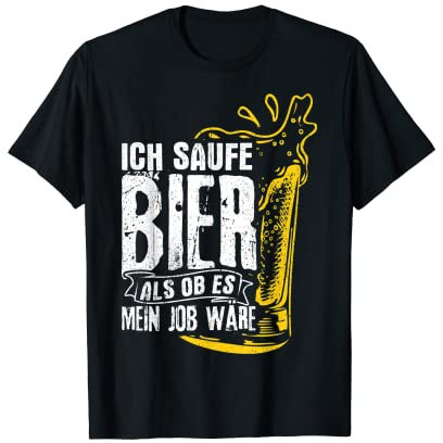 Biertrinken Bier Fun Bierpong Saufen Party Braumeister T-Shirt