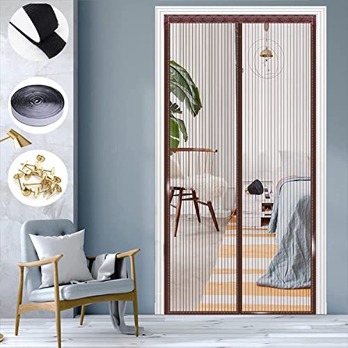 KZhanmy Cortina Mosquitera Puerta Exterior, Mosquitera Puerta Magnetica,Se Puede Usar para Puertas Exteriores, Habitaciones para NiñOs, Puertas De BalcóN,