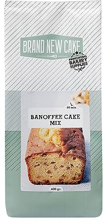 BrandNewCake® Banoffee Kuchenmischung 400g - Leckere Bananen-Karamell Geschmack, Einfache Zubereitung, Perfekt für Desserts und Backen