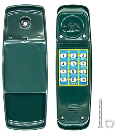Fonowx Kids Swing Set Phone Toy Pretend Numeric Key Telephone Child Climbing Frame Telephone, Green