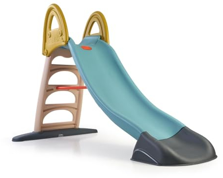 FEBER - Mega Casual Water Slide, Gartenrutsche, die mit Wasser verwendet Werden kann Anschluss für einen externen Schlauch, rutschfeste Stufen, Geeignet ab 1 Jahr, Famosa (FEL11000)