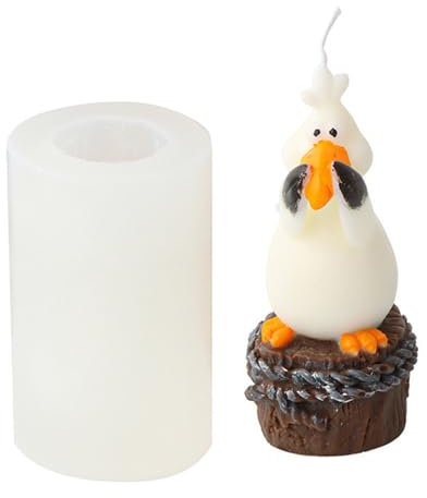 JS MOLD Kerzen Silikonform 3D Eule Kerzenform Silikon Kerzengießform Kerzen Formen Silikon DIY Eule Silikon Beton Gießform für Tortendeko, Seife, Sojawachs Kerzen, Handwerk (Nicht sprechen)