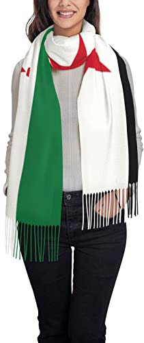 OZLOYFMJL Schal mit syrischer Flagge für Damen und Herren, warme Winterschals, großer Schal, Wickelschal, Geschenke
