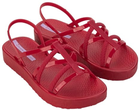 Ipanema Diversa - Sandalias planas para mujer, color rojo, rojo, morado, talla 39 EU, Rojo Rojo Púrpura, 39 EU