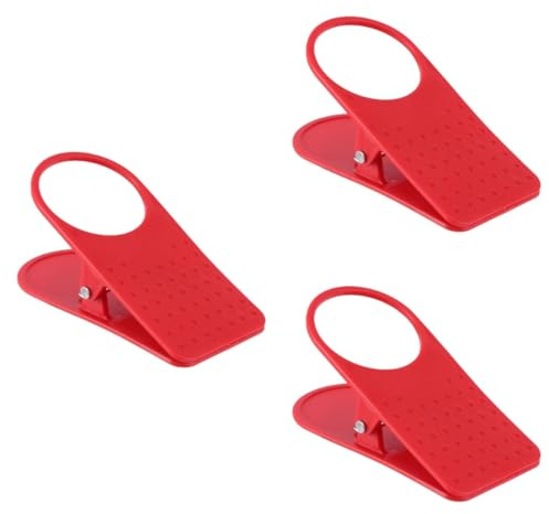 SHOWERORO 3pezzi Portabicchieri Da Tavolo Plastica Clip Per Tazze e Bicchieri Colore Casual Per Ufficio e Casa