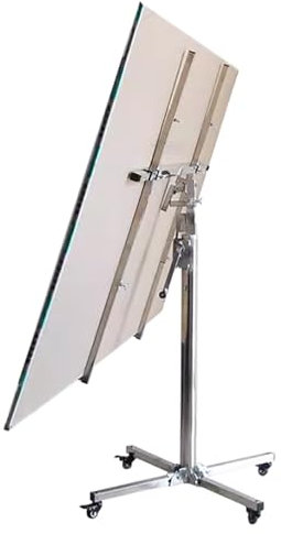 Verstellbarer Gipskarton-Hebebühne für die Decke – Gipskarton-Plattenheber mit 4 feststellbaren Lenkrollen – Tragkraft 110 lb (50 kg), Gipskarton-Plattenheber, einfache Montage und Transport (Modell