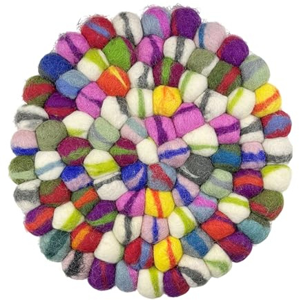 Sottobicchiere In Feltro Da 1 Pezzo, Sottobicchiere Rotondo In Feltro, Sottobicchiere Creativo, Sottobicchiere Antiscottatura, Decorazione Per La Casa