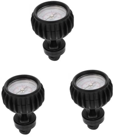Sosoport 3 Piezas Barómetro De Kayak Agua De Lente De Cámara Filtro De Prisma Botella De Agua con Doble Aislamiento Filtro De Caleidoscopio Barandilla Focaccia De Polivinilo Black
