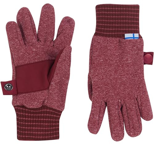 Finkid Kinder Sormikas Knit Handschuhe, Cranberry, XL