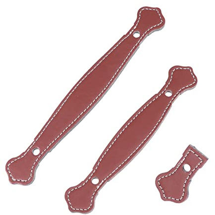 SHINEOFI 3piezas Asas De Equipaje De Cuero Para Tiradores De Maleta Para Uso Diario Tiradores De Mueble Para Armario