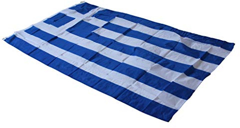 Drapeau grec 150 x 90 cm à suspendre pour intérieur/extérieur