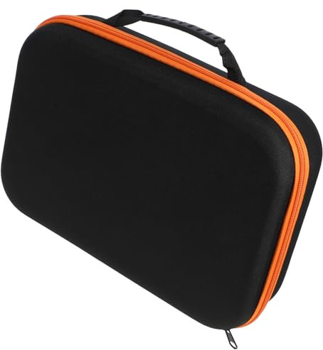 KONTONTY Oxford Cloth Tool Bag Power Drill Carrying Case Orange Zipper Tool Organizer Storage Long Size Storage Pouch Suitable for Workshop and Outdoor Use