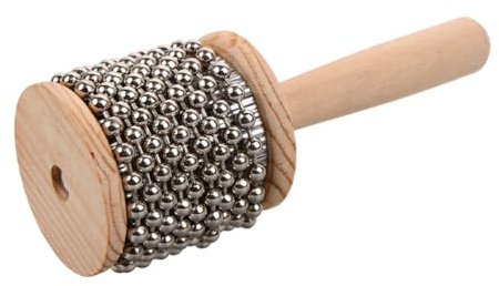 LOLIPPYY Cabasa Legno per Strumento Musicale Percussivo Portatile Sicuro e Facile da Usare Migliora Ritmo e Coordinazione Suono e Gradevole