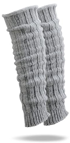 FEINSCHÖN Stulpen mit Alpaka-Wolle – kuschelige Beinwärmer/Legwarmers, Rippstrick, Grobstrick, Wollstulpen – weich, warm & atmungsaktiv