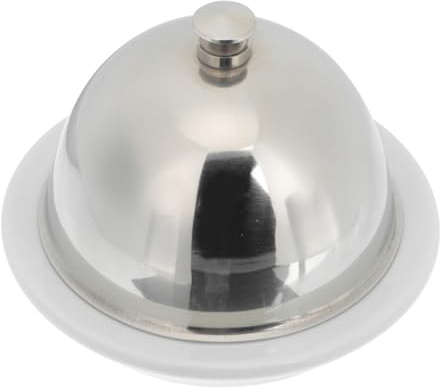 BAZEITFLOW Beurrier Céramique avec Couvercle Plat à Fromage et Dessert Coupe à Sauce Sécurisée pour Cuisine et Service