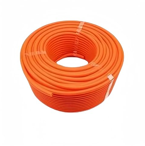 TGDGFKIAS protezione del cavo senza slot, Tubo flessibile in plastica corrugata, manicotto protettivo for tubo flessibile in filo metallico da 1 metro, 7,5 mm-34,5 mm(Oranje,21.2 x 17mm)