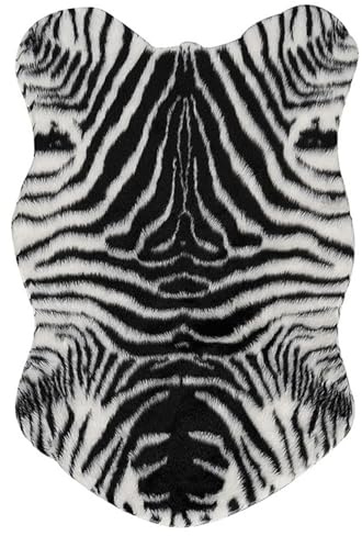 MOBUTOFU FischföRmiges Zebra-Teppich Bodenkissen rutschfeste Anti-Rutsch-Bodenmatte Weiche Hausmatte FüR Badezimmer KüChe Und Wohnzimmer