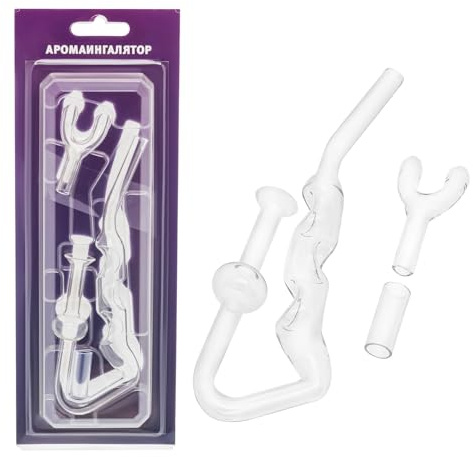 Maholda Glass Inhaler for Children & Adults for Cold Cough Respiratory Relief