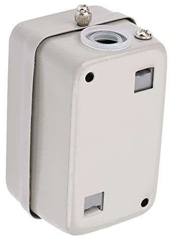 Dioche Interrupteur à Bouton-poussoir Marche/arrêt 3P Autobloquant, 110 Volts, 110/220/380V, 15a, Interrupteur électrique Durable avec Commande Directe du Moteur