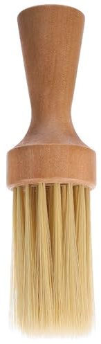 UKCOCO Bartbürste mit Wildschweinborsten und Holzgriff Komfortable Bürste für Sanfte Bartpflege Praktische Herren Rasierpinsel für Tägliches Grooming und Geschenk für Männer