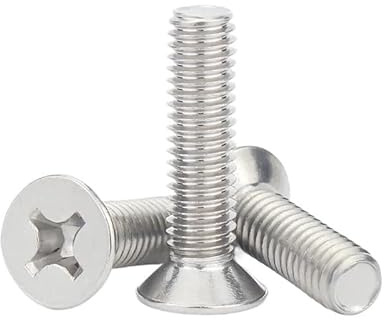 20/50/100/200 Stück 304 Edelstahl Kreuzschlitz-Flachkopf-Senkkopfschrauben, Länge 2-6 mm, M2,5, M3, M4, M5(5mm,M2.0 (50pcs))