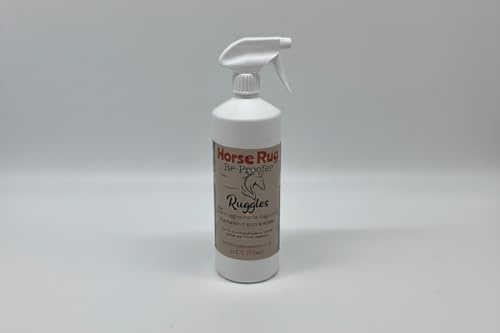 Ruggles Spray On Re-Proofer 1 Litre | Water Based Effective Fabric Sealer for Waterproofing Turnout/Lycra Horse Rugs Hoods and Other Fabric