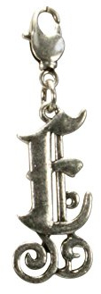 Alpenflüstern Anhänger Trachten-Buchstabe A-Z Alphabet als Initialen oder Monogramm für Charivari oder Trachtenkette (antik-silber-farben) AAH129
