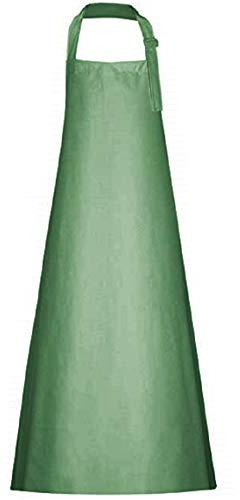 Profi Gummischürze aus PVC Plavitex 120 x120 cm, Metzgerschürze Fleischerschürze (grün, 5 Stück)