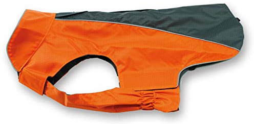 JEGGO Hundemantel Wasserdicht Allwetter Regen Jacke Hunde Weste XXS XXL (XS, Anthrazit/Orange)