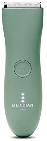 Meridian The Trimmer Original, Body Hair Trimmer for Men, Electric Shaver for Pubic Hair, Chest, Legs & Bikini, Waterproof & Rechargeable, Sage