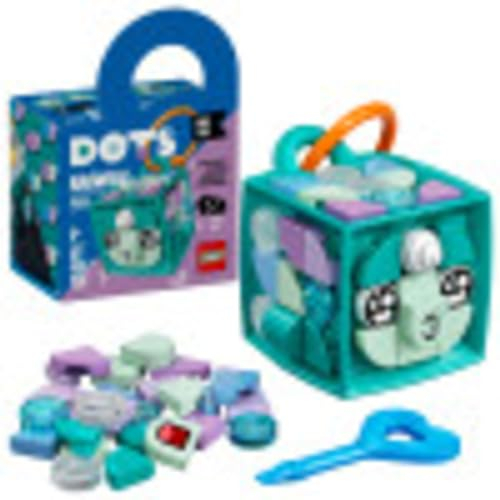 LEGO DOTS Bag Tag Narwhal 41928 DIY Craft Decorations Kit; Gift for Kids Who Like to Make Their Own Bag Tag Accessories; Makes a Cool, Customizable Toy Treat for Self-Expression, New 2021 (85 Pieces)