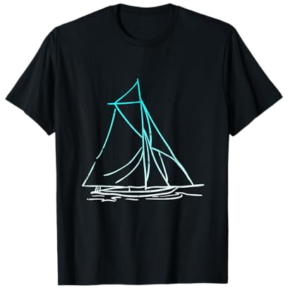 Segler Segelboot Anker Matrose Seemann Kapitän T-Shirt