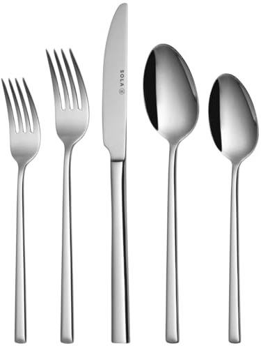 Sola Besteckset Luxor - 18/10 Edelstahl - 90-teilig / 9 Personen