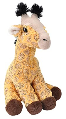 WILD REPUBLIC Foilkins Giraffe, Stofftier, 30 cm, Kuscheltier Kinder, realistisches Plüschtier, Öko-Kuscheltier, Flauschige Kuscheltiere, Füllung gesponnen aus recycelten Wasserflaschen