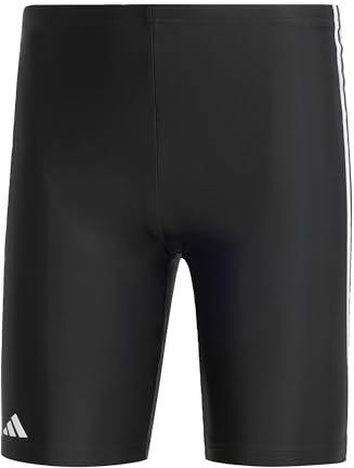 adidas Uomo Classic 3-Stripes Swim Jammers, Black / White, 26